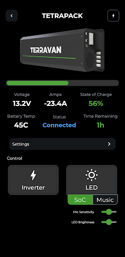 Android application Terravan Solar screenshort