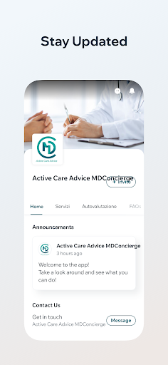 Active Care Advice MDConcierge Screen 2