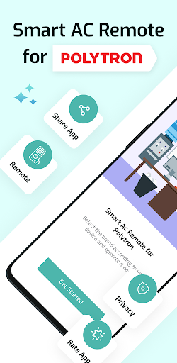 Android application Smart AC Remote for Polytron screenshort