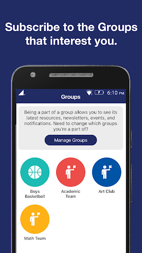 The SAE School App Screen 2