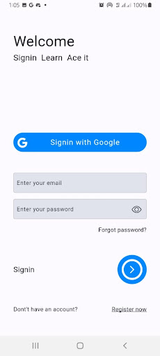 Android application Microlearning screenshort