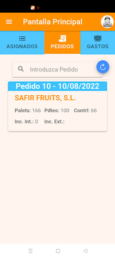Android application GInspectores screenshort