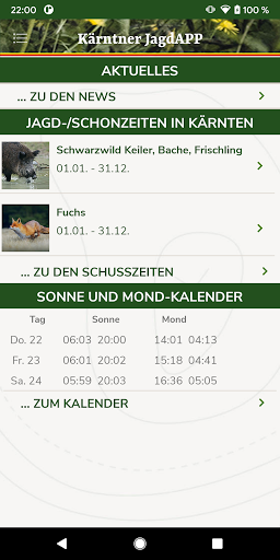 Kärntner Jagd-App Screen 2