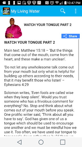 My Living Water Devotional Screen 2