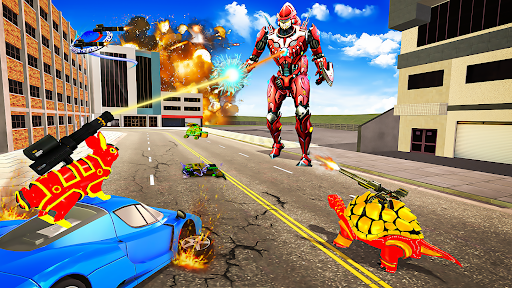 Android application Rabbit Robot Car Transform 3D screenshort
