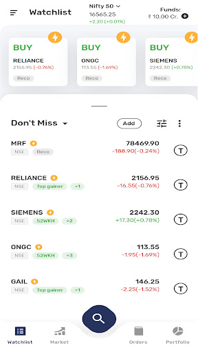 Android application Mansukh Stock Trader screenshort