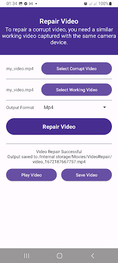 Video Repair Tool (Mp4, Flv) Screen 3