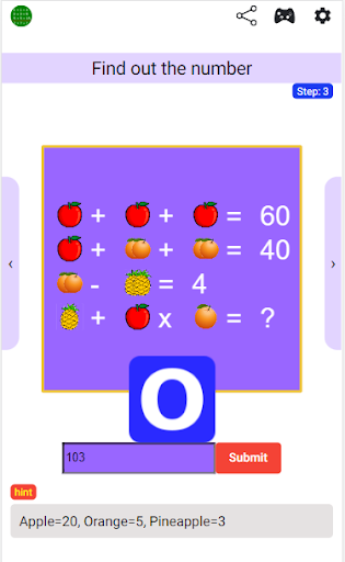 Brain Math Puzzle Screen 3