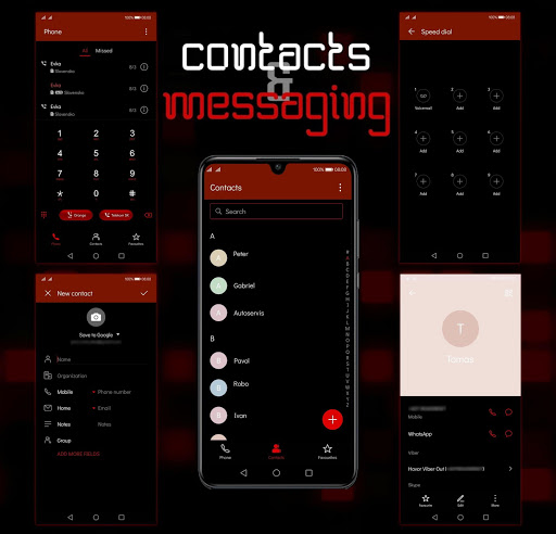 [EMUI 10]Mosaic Red Theme Screen 3