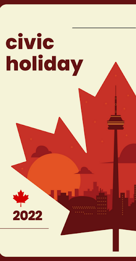 Android application Civic Holiday screenshort