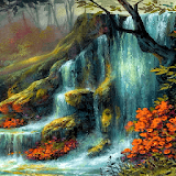Nature Waterfall Magic LWP icon