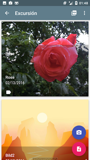 Photo Notes app - Organizer Screen 3