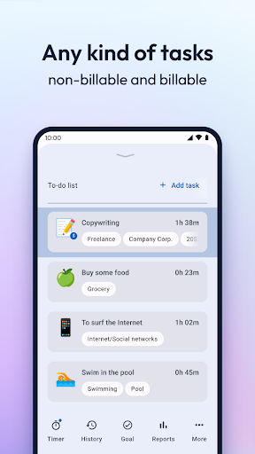 TiGo - Time and Goals Tracker Screen 2