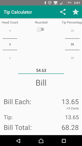 Tip Calculator Screen 3