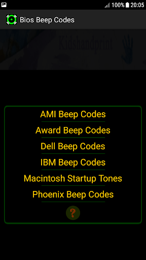 Android application Bios Beep Codes Pro screenshort