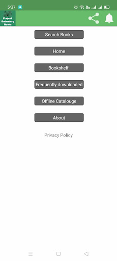 Android application Project Gutenberg screenshort