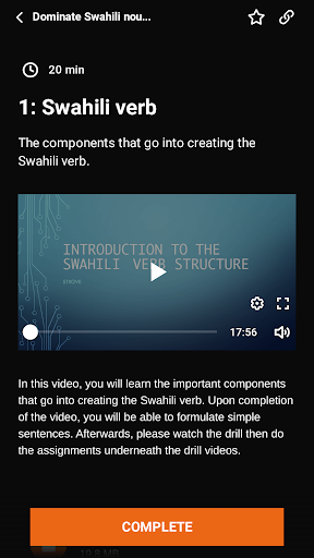 LSN: SWAHILI FOR HOAMIs Screen 2