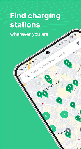 Screenshot of Electromaps: Charging stations