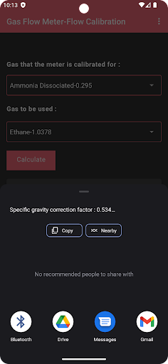 Gas Flow Meter - Calibration Screenshot 4 - AppWisp.com