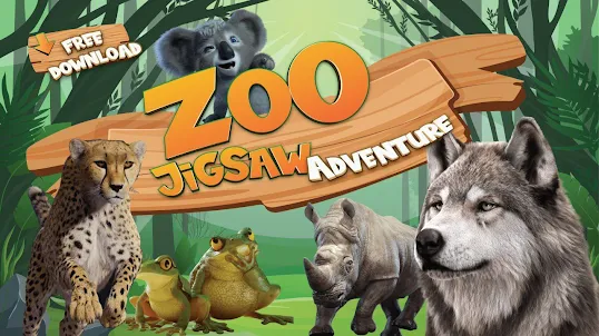 Zoo adventure : animal puzzel