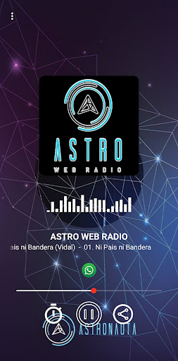 Android application ASTRO WEB RADIO screenshort
