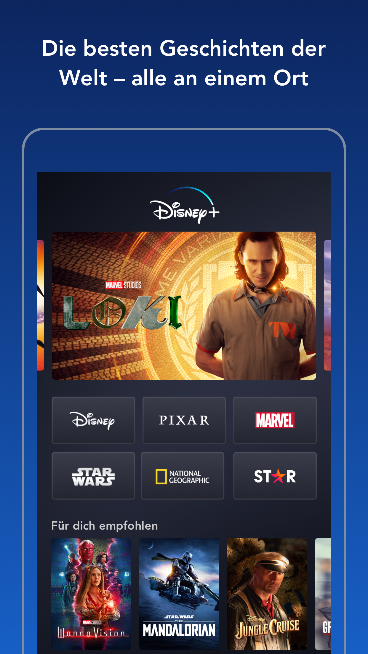 Android application Disney+ screenshort