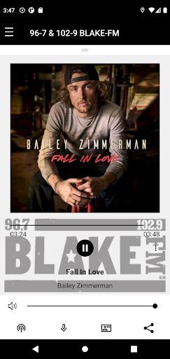 Android application 96-7 & 102-9 BLAKE-FM screenshort