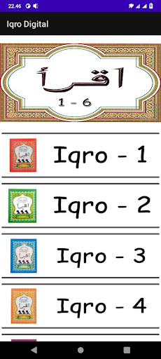 Android application Iqro Digital screenshort
