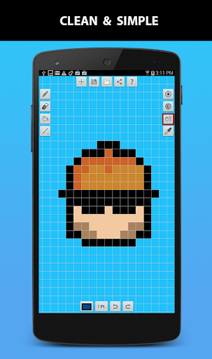 Android application Pixel Art Builder screenshort