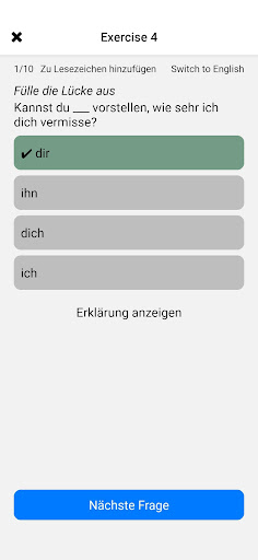 Learn German Grammar A1-A2-B1 Screen 2
