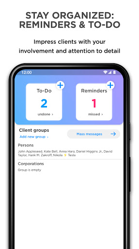 Clients — your client database Screen 3