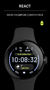 Screenshot 1 React: Wear OS watch face android