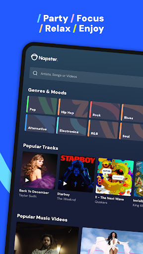 Screenshot of Napster Music