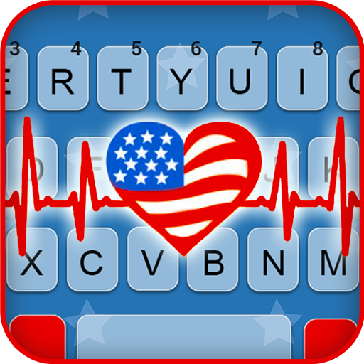 USA Heartbeat Keyboard Background Download on Windows