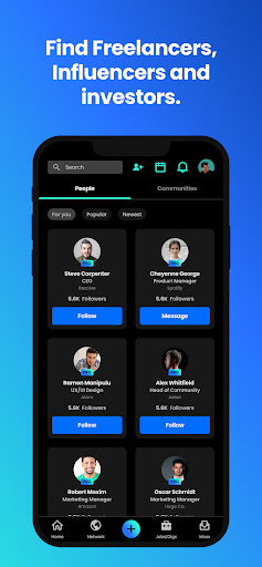Screenshot of Entre: Professional Network