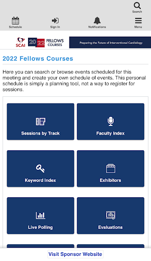 Android application 2022 Fellows Courses screenshort
