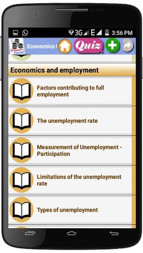Economics Courses Screen 3