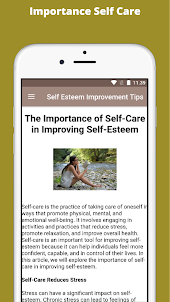 Self Esteem Improvement Tips