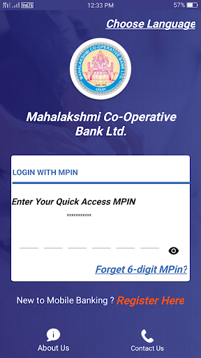MLCBNK - MOBILE BANKING Screen 2