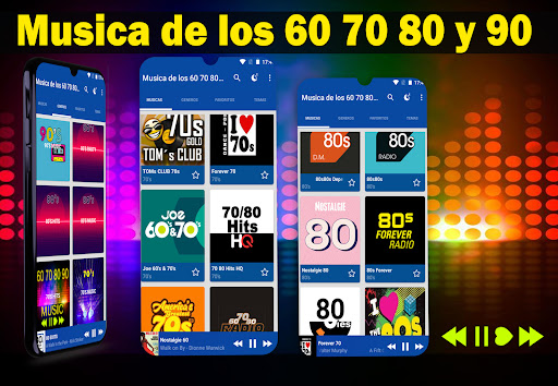 Android application Musica de los 60 70 80 y 90 screenshort