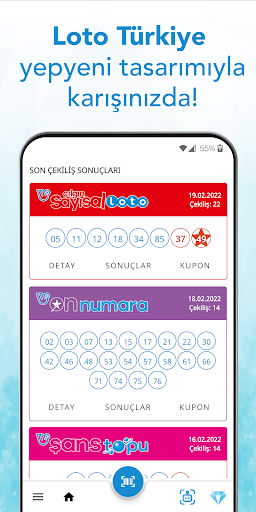 Android application Loto Türkiye - Sonuç ve Barkod screenshort