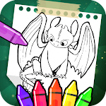 Cover Image of Télécharger How to color & train your dragon 1.1.0 APK