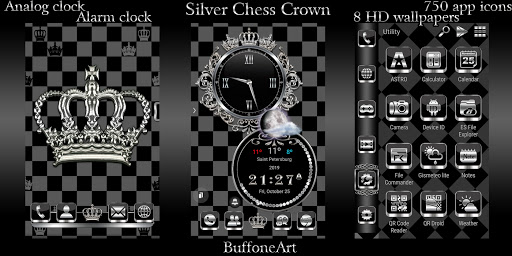Android application Silver Chess Crown theme screenshort
