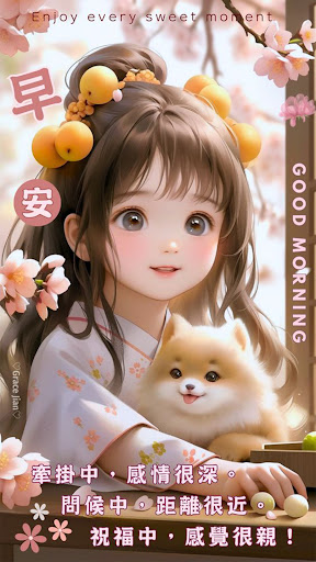 Android application 早安問候 , 问候图片 Gif screenshort