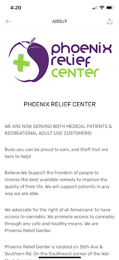 Android application Phoenix Relief Center screenshort