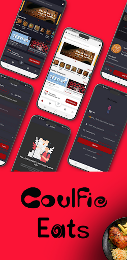 Android application Coulfie Eats: Food Delivery screenshort