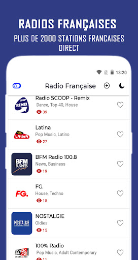 Android application Radios France screenshort
