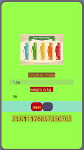 BMI weight calculator by Paul