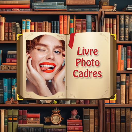 Cadres photo de livre créatif logo