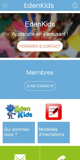 Android application EdenKids Montpellier screenshort
